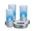 Zestaw 3 świeczek LED z ponownym naładowaniem IMAGEO niebieski + 3 świeczki - Imageo Candle Light